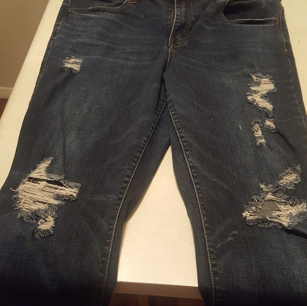American eagle hi rise skinny super stretch jean