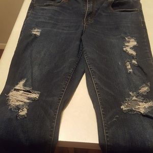 American eagle hi rise skinny super stretch jean