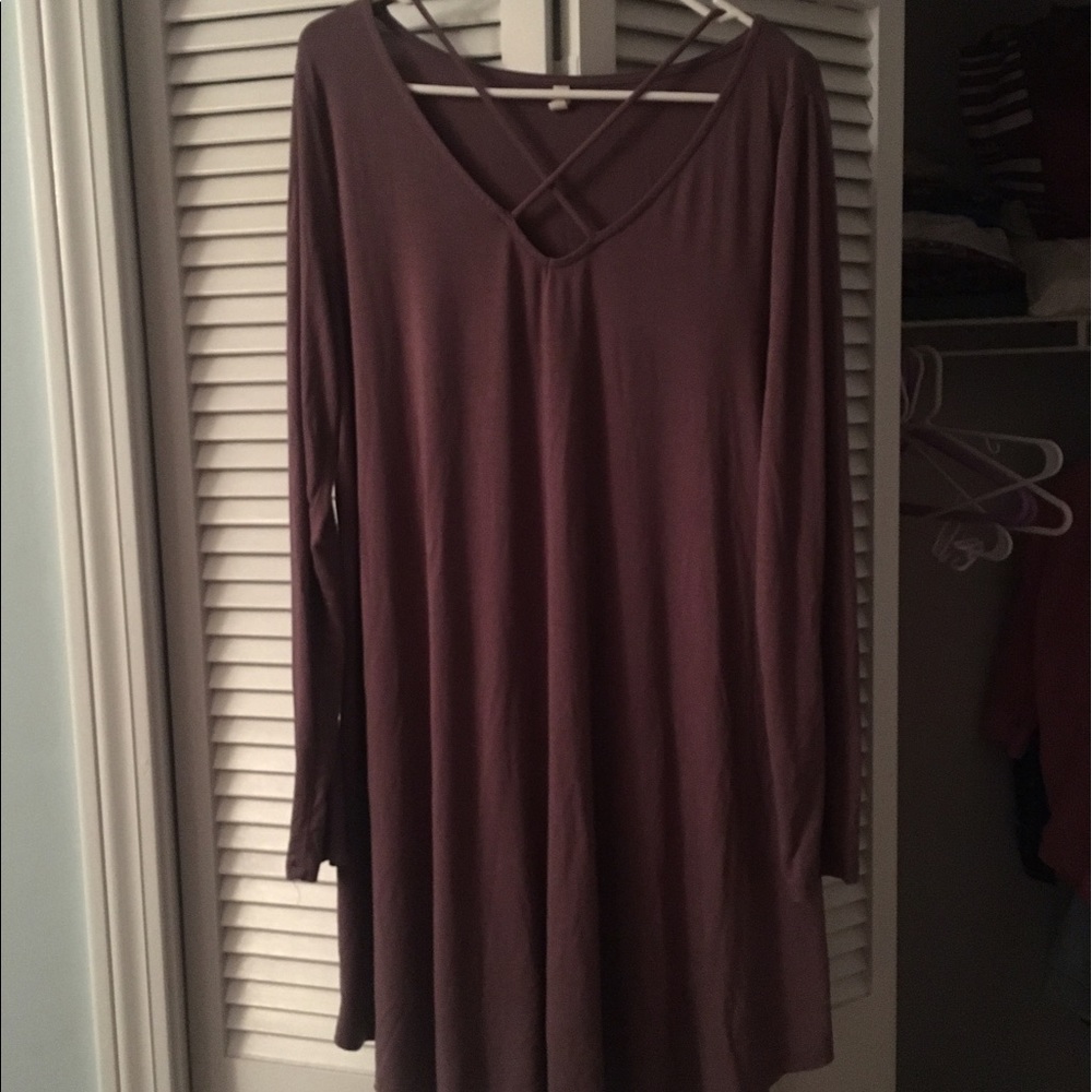 Gray Oversized Dress