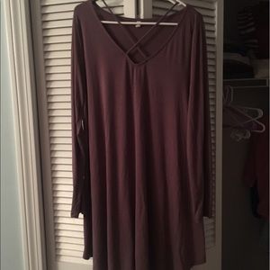 Gray Oversized Dress