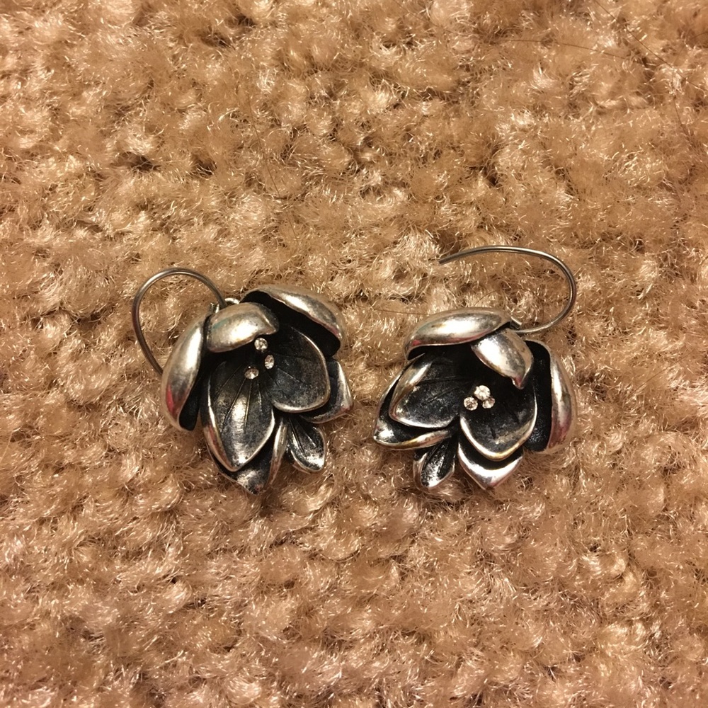 Fossil Flower Earrings