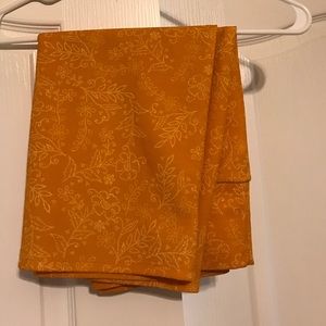 Lularoe Cassie skirt, mustard with floral detail