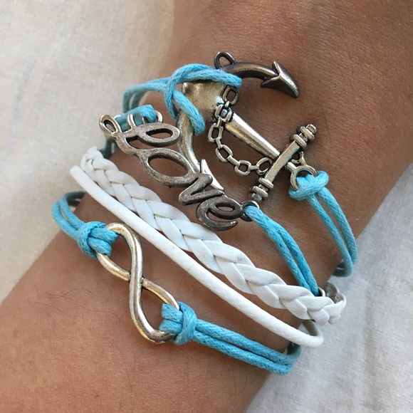 Jewelry - 5 bracelets LOVE themed - BRAND NEW