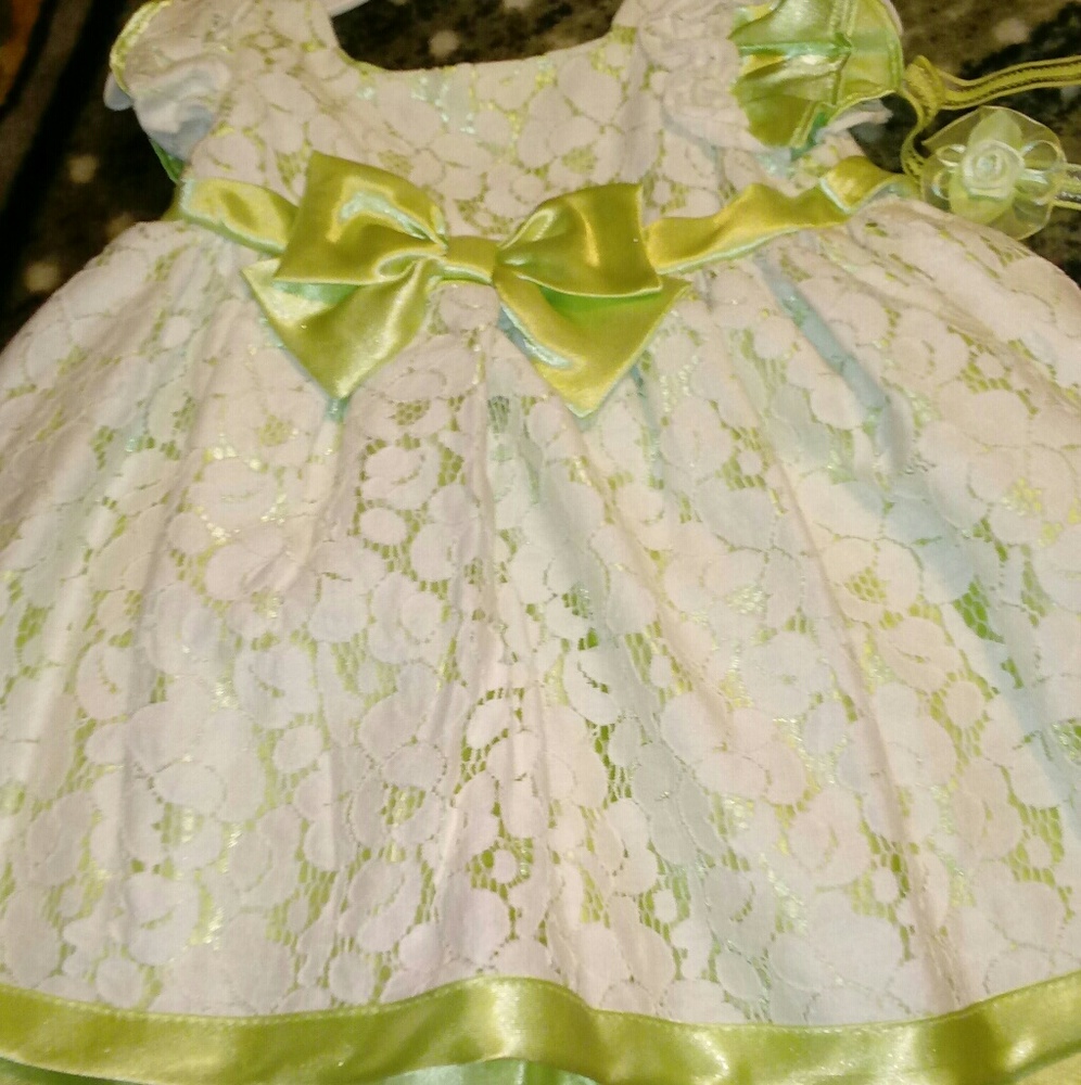 Baby dress with head band