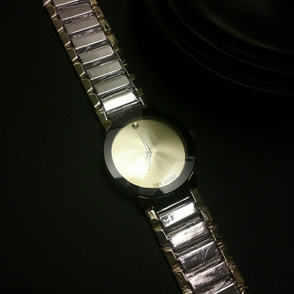 Mid Size Dual Tone Watch