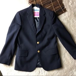 Navy blue blazer blazer with brass buttons sz 10