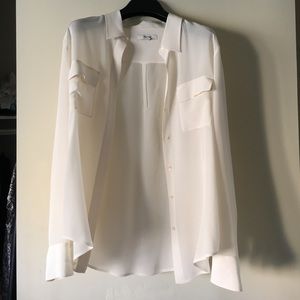 Madewell Silk Button Down