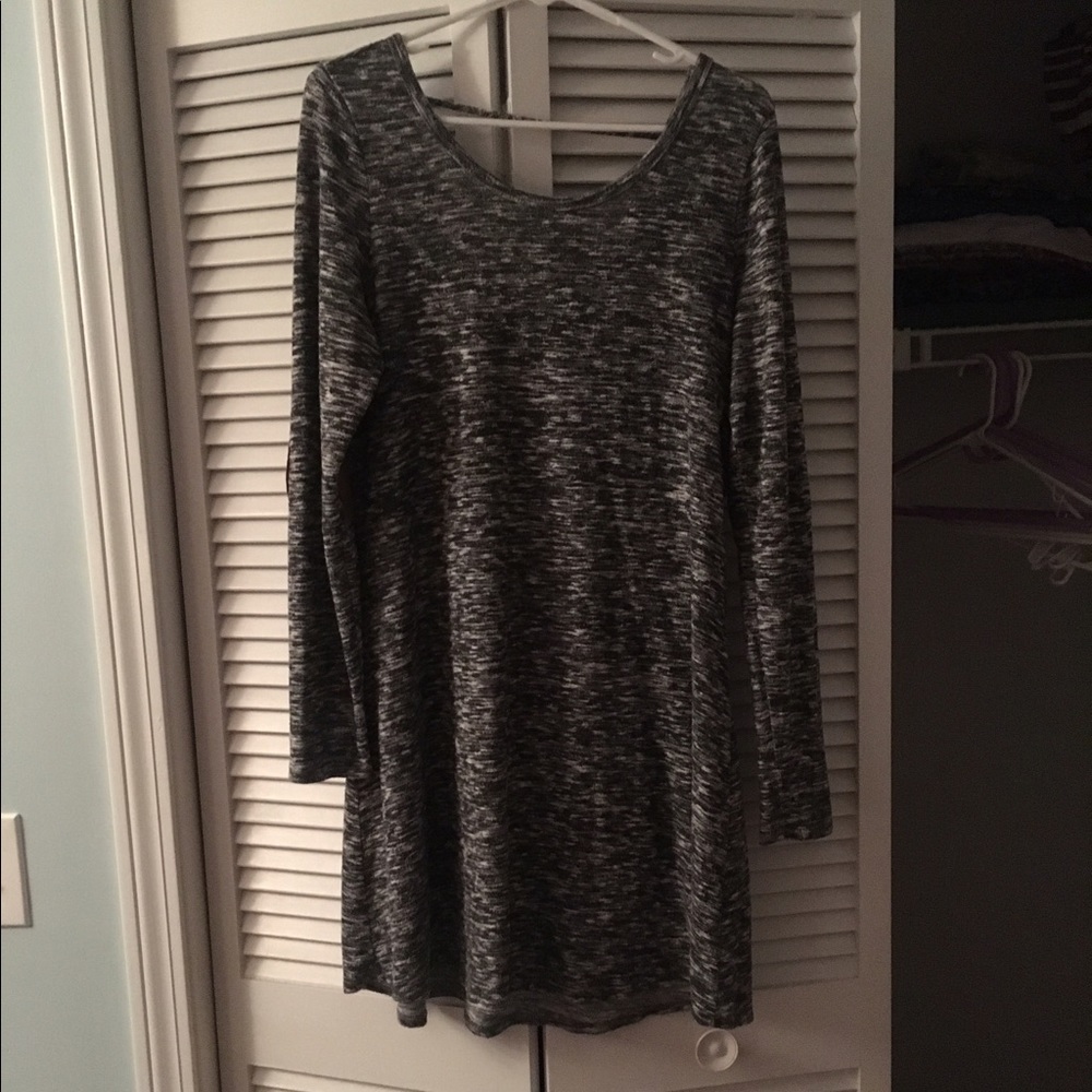 Grey sweater dress