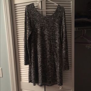 Grey sweater dress