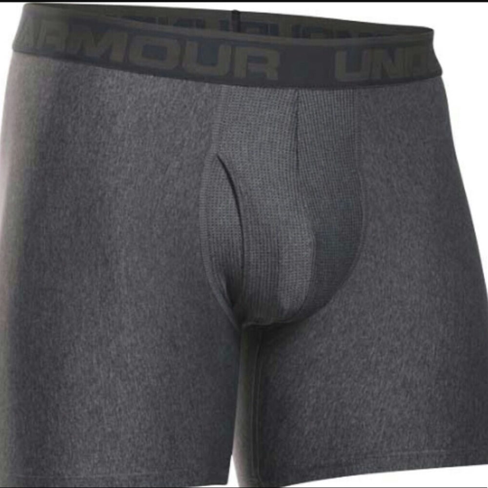 Dark Grey Under Armour 6" Boxer Briefs