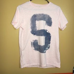 Pink and Navy L.O.G.G. Across the USA T-shirt