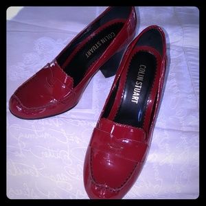 Ox blood patent leather 3in heels size 6.5