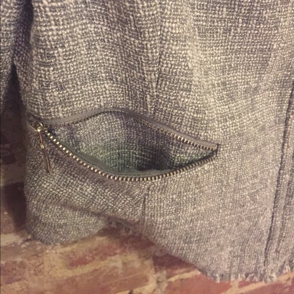 Liz Claiborne Petite Small Grey Tweed Blazer - Picture 4 of 4