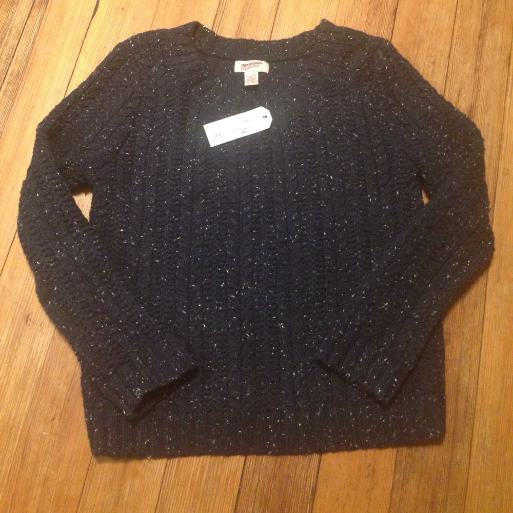 Navy sweater new with tags size small. Arizona