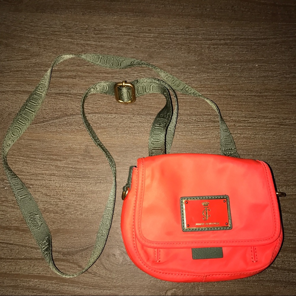 Juicy Couture neon orange crossbody bag