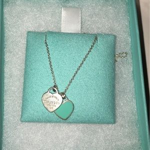 Double heart Tiffany necklace