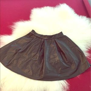 Black skater shirt leather look size small joe B