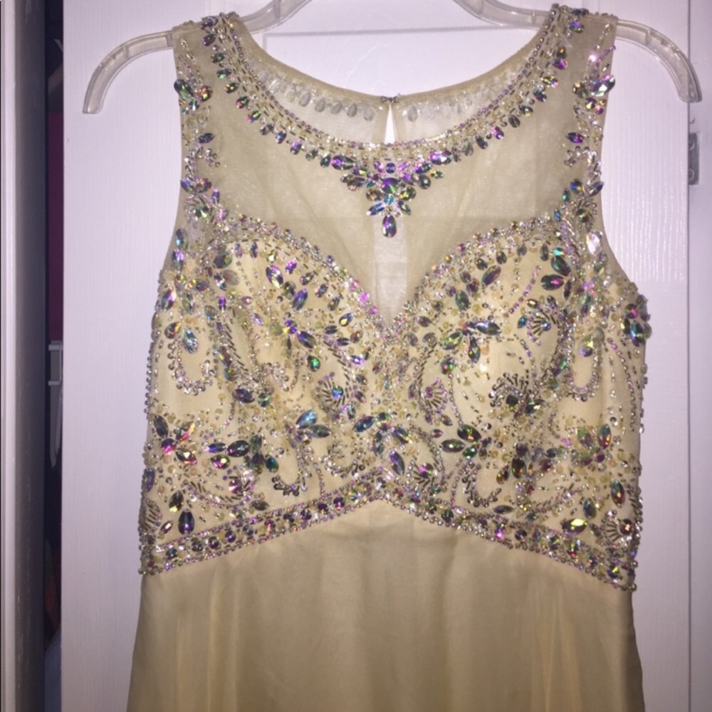 Ivory prom gown