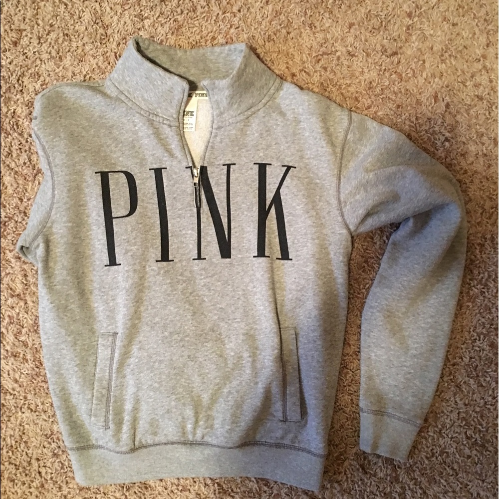 PINK VS quarter zip up