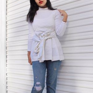 Super trendy bow tie top from Ann Taylor