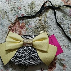 Betsey Johnson bow crossbody bag