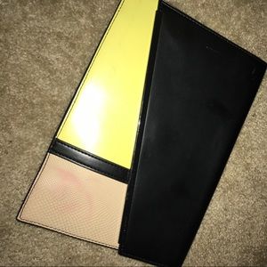 BCBG flap clutch