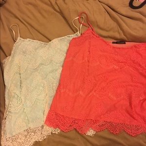 Donating Friday! Set of lace camis from Maurice's!