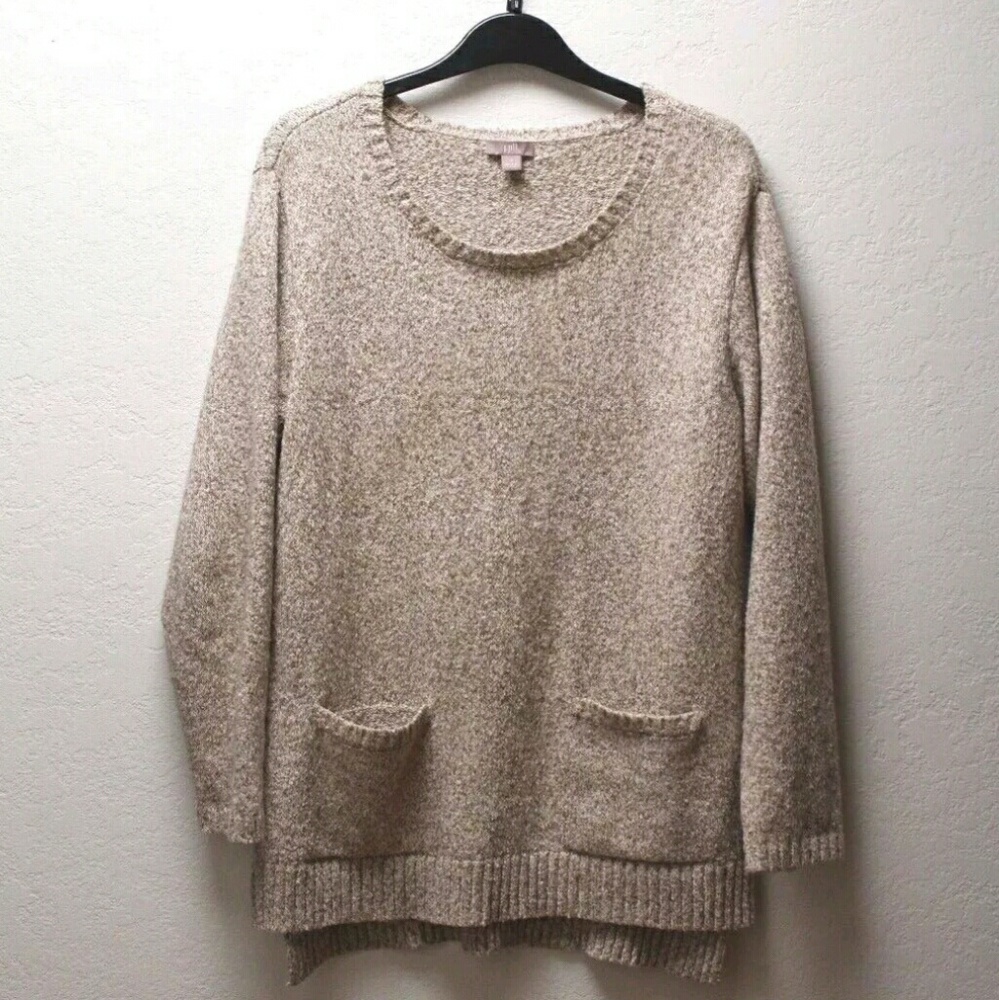 J. JILL double pocket SWEATER PULLOVER