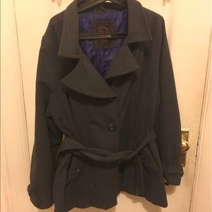 Plus size pea coat! Wool blend