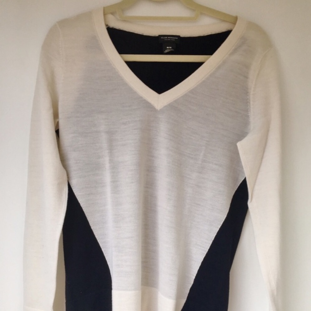 Soft two-toned Club Monaco sweater