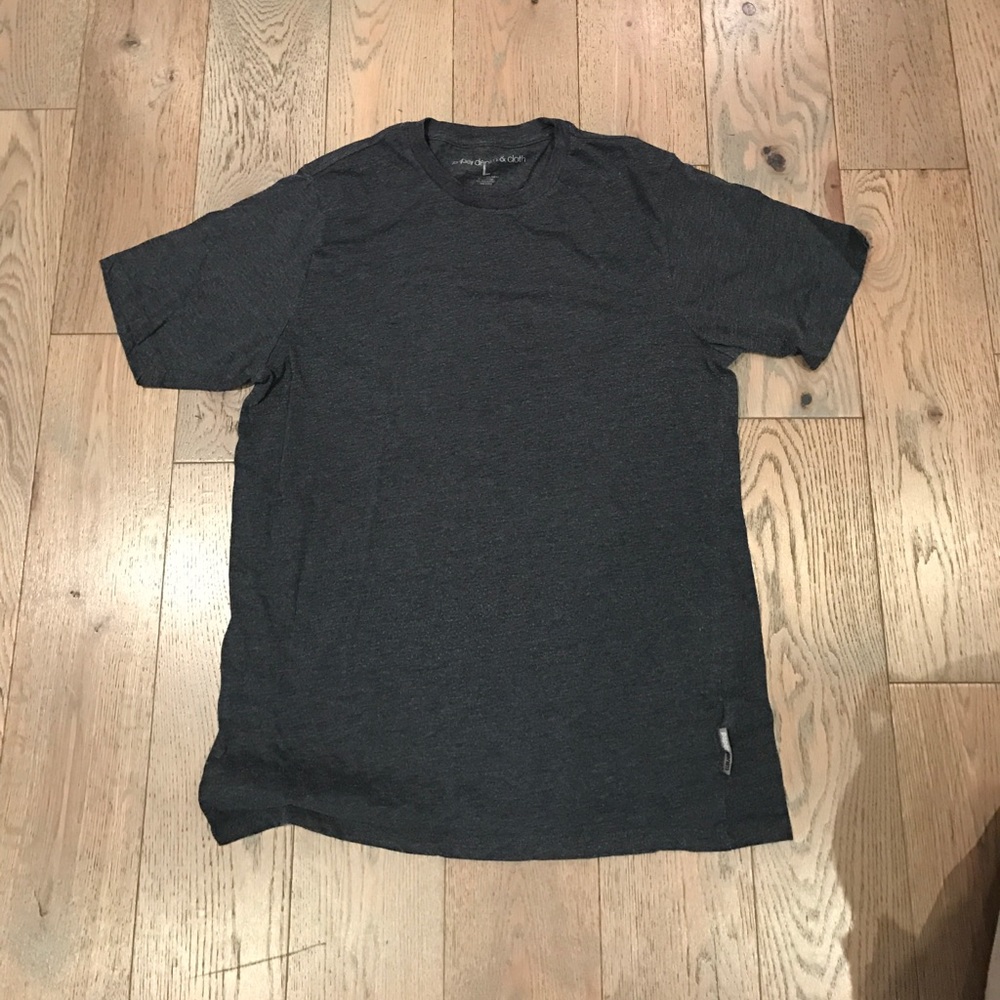 Paper denim cloth navy blue heathered t shirt