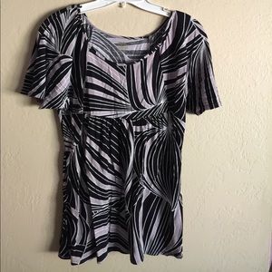 Massimo short sleeve stretch top