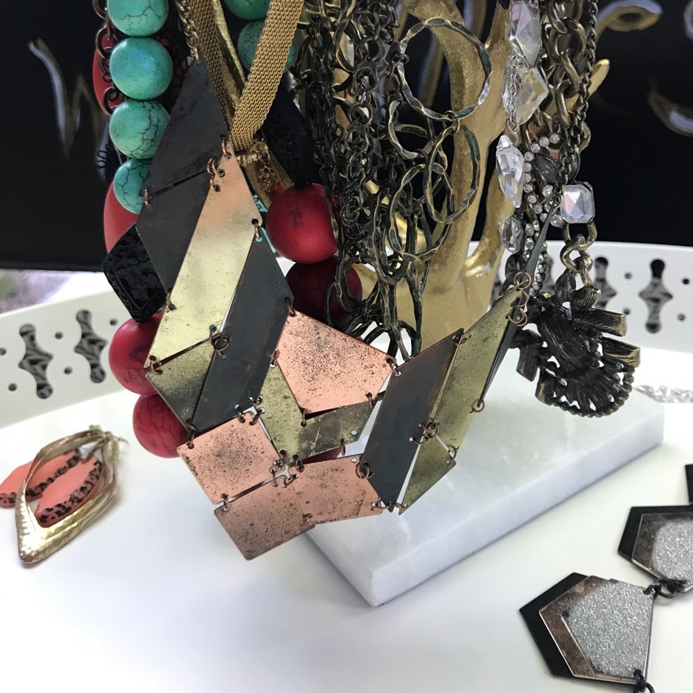 Copper and Metal Necklace