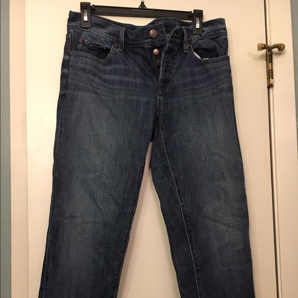 Ann Taylor Loft Boyfriend cuffed jeans
