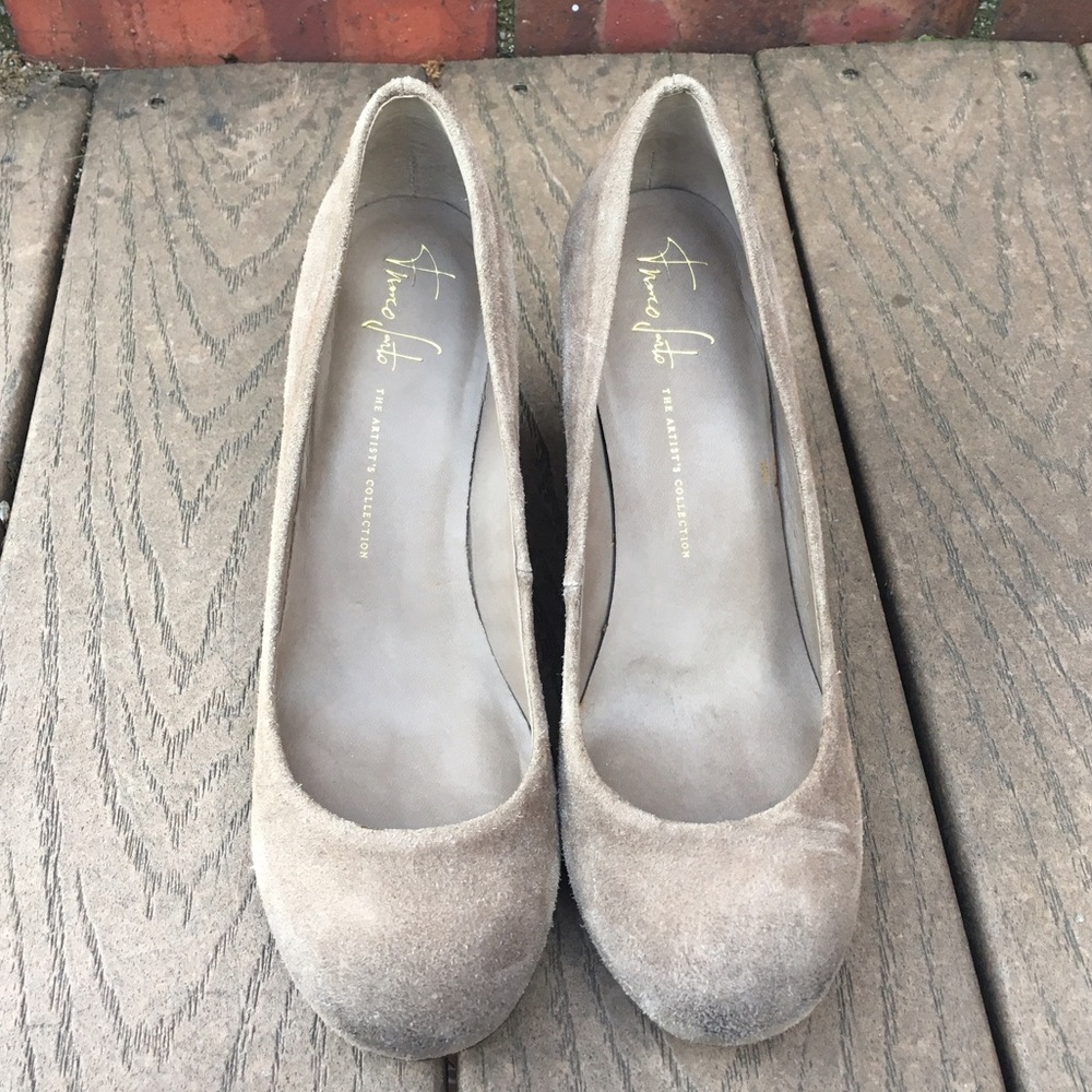 Franco Sarto Suede Wedges