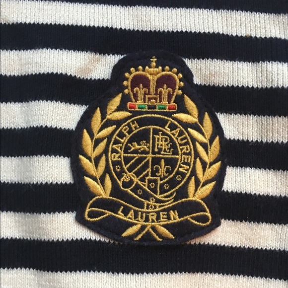 Ralph Lauren Striped Crested Turtleneck Sz. L - Picture 2 of 4
