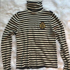 Ralph Lauren Striped Crested Turtleneck Sz. L