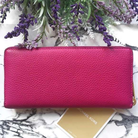 Michael KORS Jet Set Zip Around Continental Wallet - Picture 2 of 8