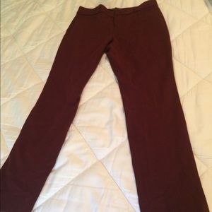 NWT Banana Republic Jackson maroon pant 00p
