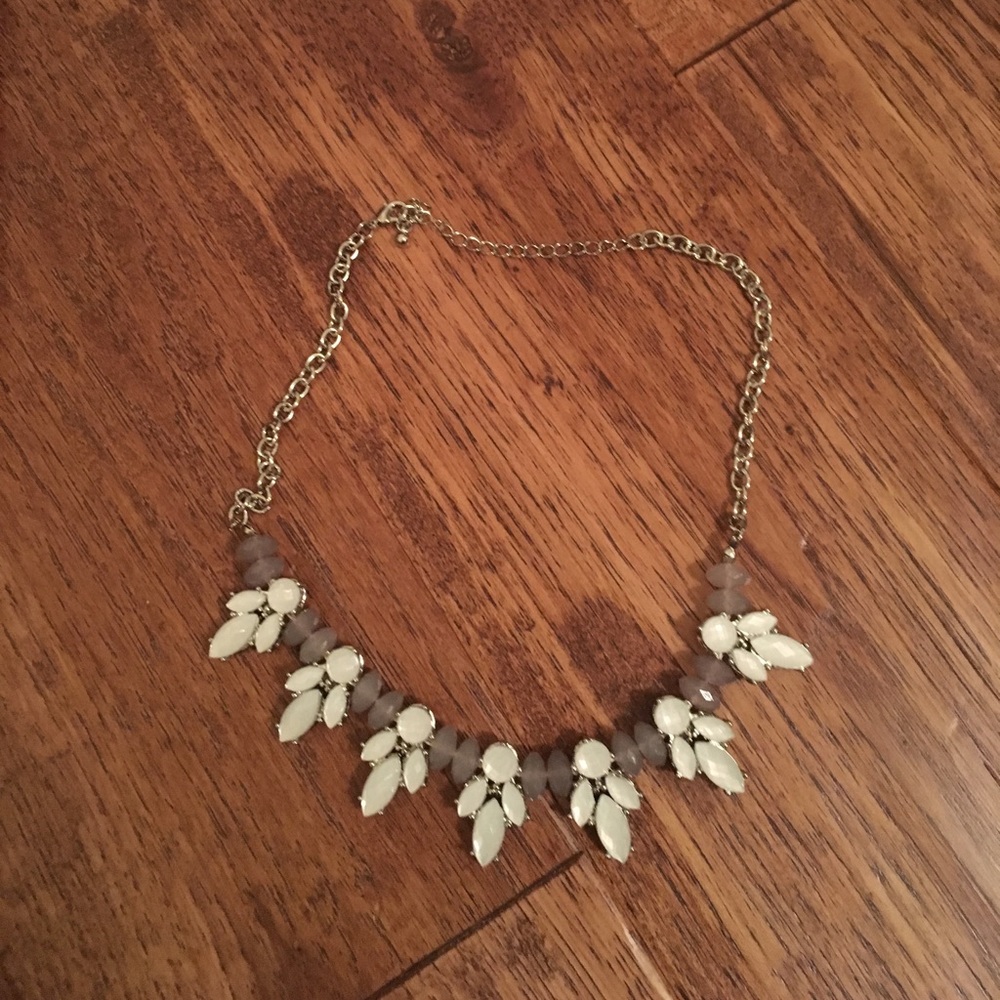 Purple and pear necklace