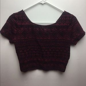 Tribal crop top