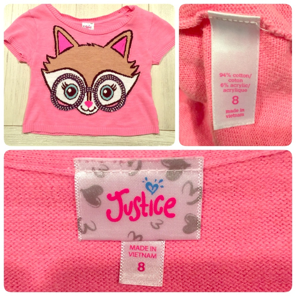 Justice size 8 sweater