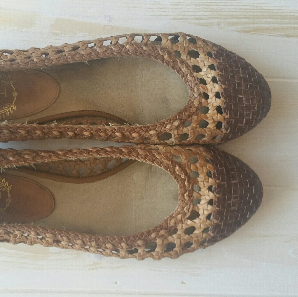 Zoe + Luca woven leather shoes from Anthropologie