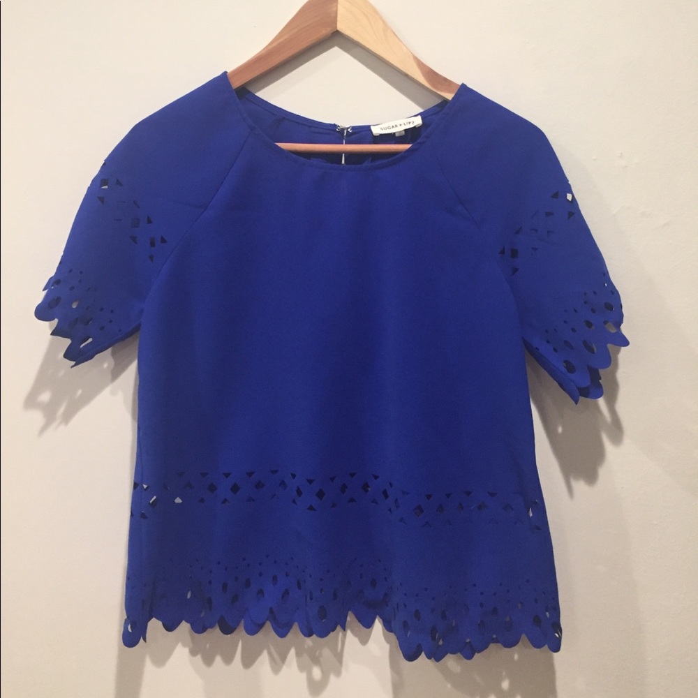 💙 Blue Cutout Blouse 💙