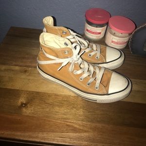 Dark orange Converse