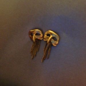 Unique Gold-plated 925 Silver Drama Mask Earrings