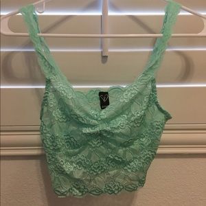 Lacey turquoise crop top