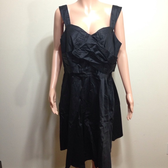 NWT Women's Black Plus Sz 16W Cocktail Party Dress - Picture 1 of 7