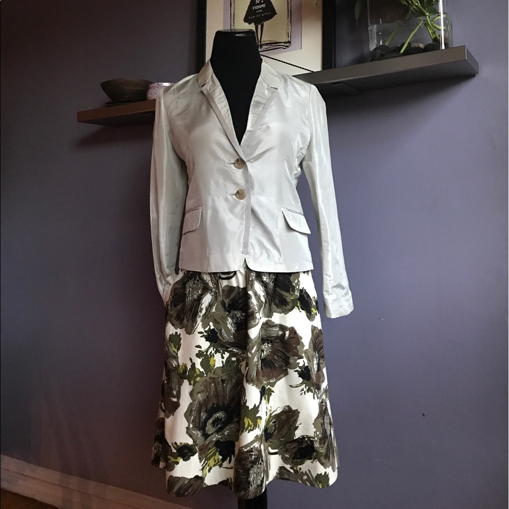 J. Crew Japanese Silk Taffeta Artisan Blazer