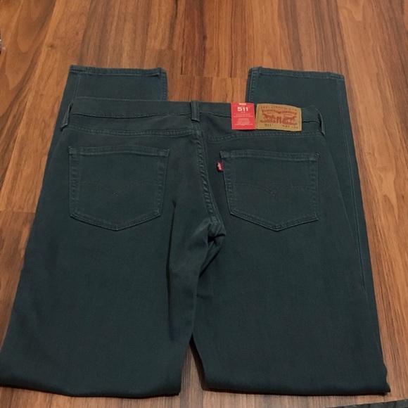 Levi's Other - Levi's 511 Slim Green Denim Jeans 32 X 34